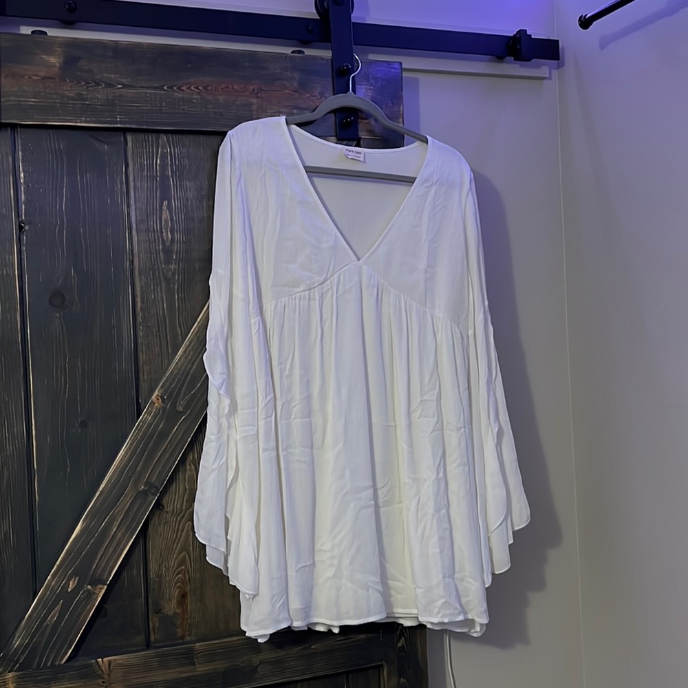 White Flowy Dress